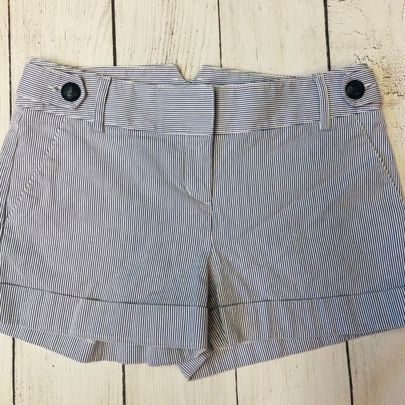 Nautical Striped Seersucker Chino Shorts by Express - Picture 11 of 11